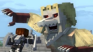 Falco Jaw Titan Transformation  Minecraft animation