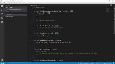 Void y Never | Variables y Tipos | Programando en TypeScript