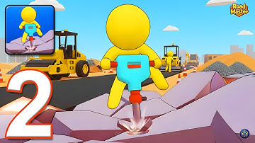 Road Master 3D - Gameplay Walkthrough Part 2 - Road Builder Construction Master (iOS, Android)
