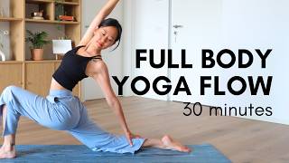 Full Body Yoga Flow - 30 Min | Deep Stretch & Gentle Strength (No mid-roll ads)