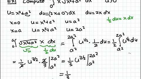 Langara Math 1271 tutor U-Substitution Method 9 Video tutorial 41
