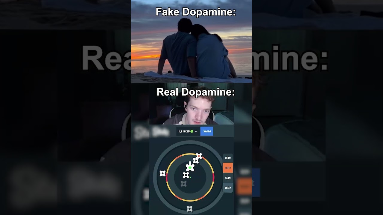 fake dopamine 😐 vs real dopamine 😁