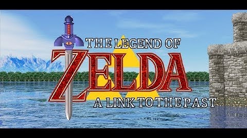 The Legend of Zelda - A Link to the Past - Remastered Title Screen 3D