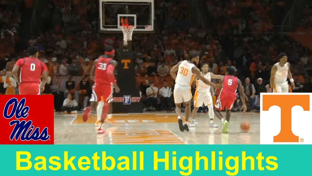 22 Ole Miss vs 5 Tennessee Basketball Game Highlights, Jan 6 2024