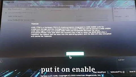 How to activate TPM 2.0 on ASUS motherboards (AMD)
