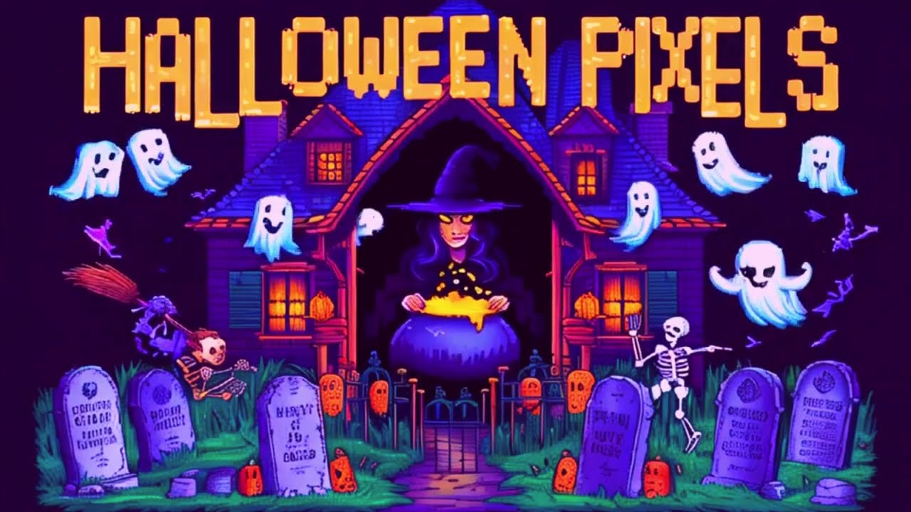 Halloween Pixels- Halloween 16-bit-style music video