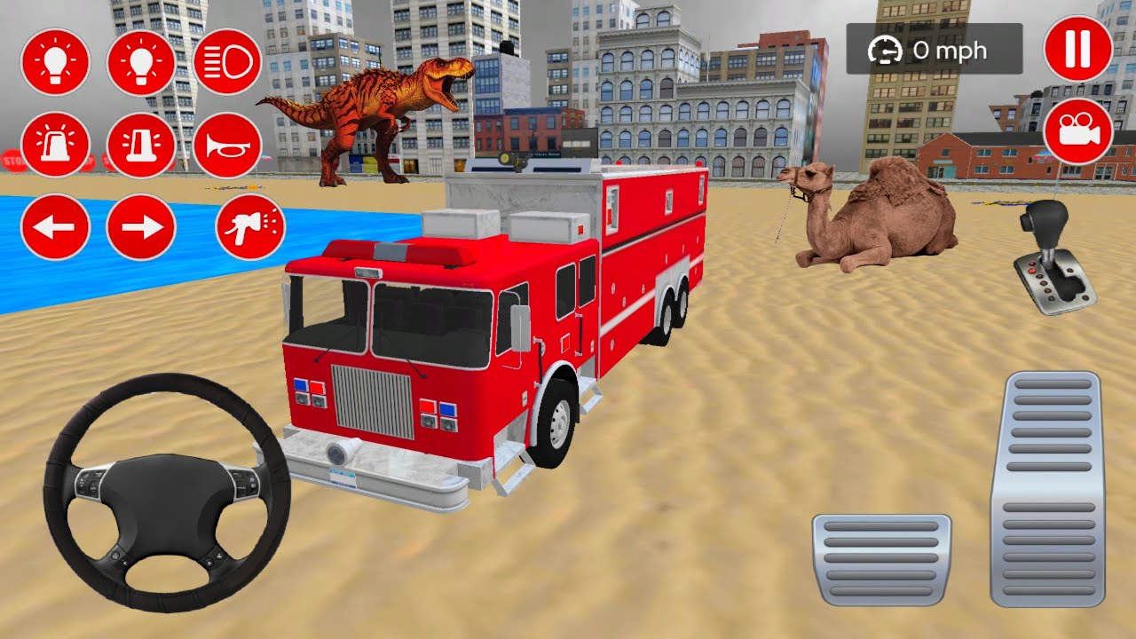 Real Fire Truck Driving Simulator Rescue Games 2022 - Fire Fighting Android Gameplay #8