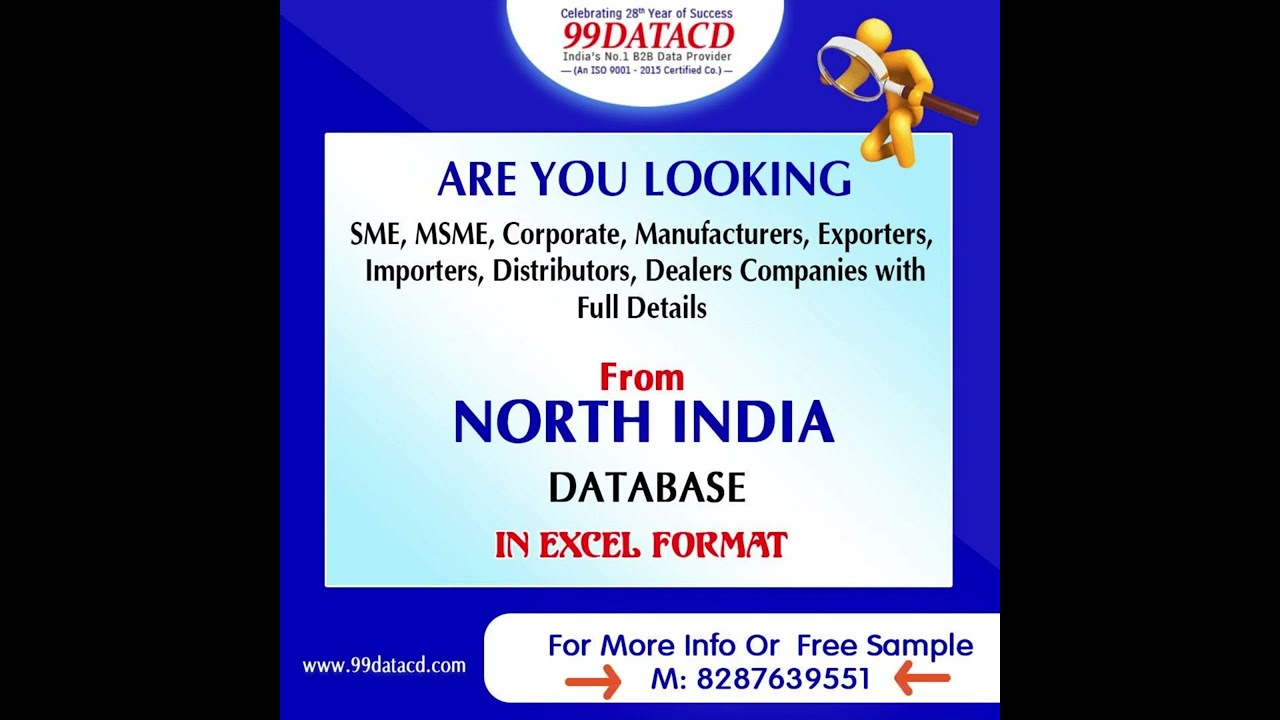 Get the List of 4.93 Lac Companies / Industries from NORTH INDIA.