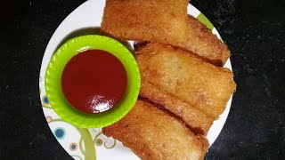 Bread pizza pockets :Crispy pizza pocket recipe, ब्रेड पिज़्जा़ पाॅकेट्स, Snack recipe.