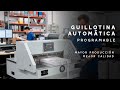 Vídeo: Guilhotina elétrica para papel programável 49cm corte Vídeo: Guilhotina elétrica para papel programável 49cm corte
