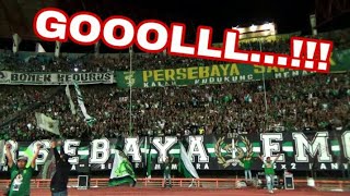 disela Chant Persebaya emosi Jiwaku tercipta Gol Da Silva | Green Nord Tribun, Psby vs mitra kukar