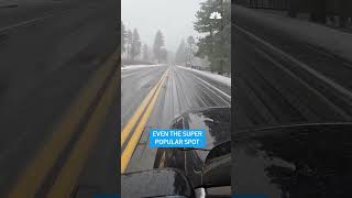 Winter storm brings snow to San Diego County mountains