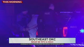 Overnight Pursuit Ends With Man Arrested In SE OKC