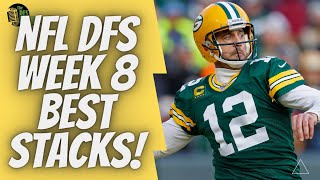 DRAFTKINGS NFL DFS Week 8 TOP STACKS!! - NFL MILLY MAKER!