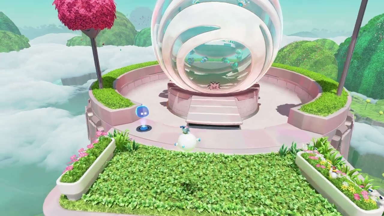 Astro Bot - Gorilla Nebula: Sky Garden | Reach The Flag | Collect Third puzzle Piece | Float Ability