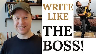 How To Write Lyrics Like BRUCE SPRINGSTEEN! | 'Land Of Hope And Dreams' | Ep. 1