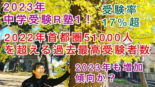 中学受験R塾1！2022年首都圏私立中学入試志願者数は過去最高で51000人を超える！2023年も増加傾向！中堅校共学人気が目立つ！