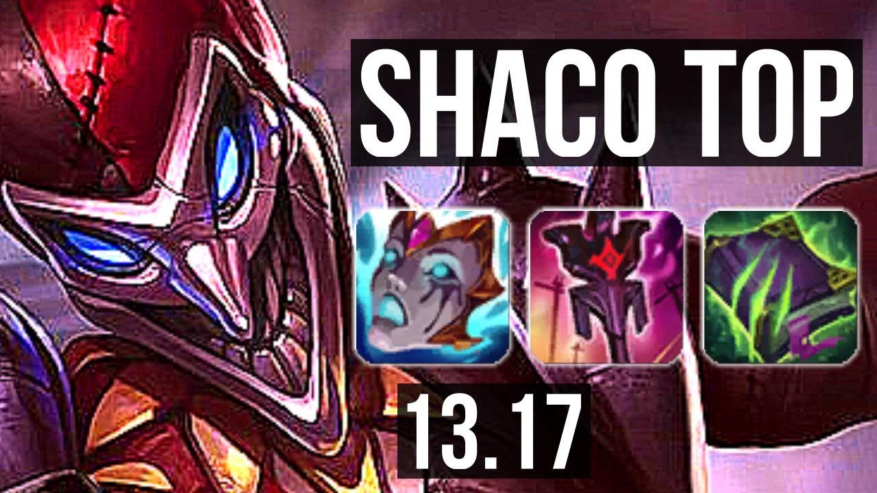 SHACO vs WARWICK (TOP) | 1.3M mastery, 600+ games, Legendary, 15/4/5 | NA Master | 13.17