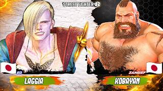 SF6 🔥 Laggia (ED) vs Kobayan (Zangief #1 Ranked) 🎮 High-Level Gameplay