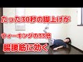 寝たまま腸腰筋をウォーキングより鍛える最強トレーニング