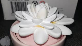 Ceramic flower diffuser and oil set