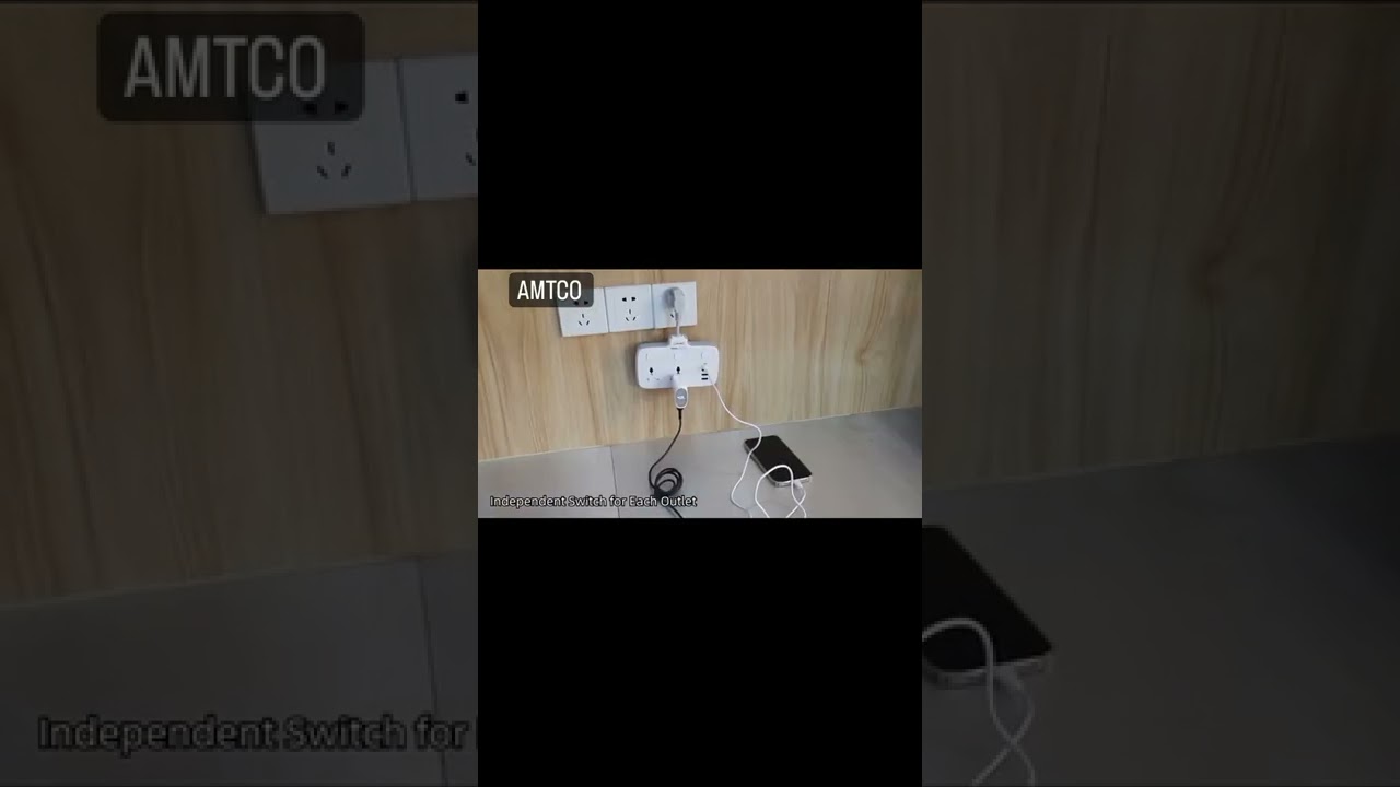 LDNIO SC2413 Double Plug Adaptor with Touch Control Nightlight, 2 Way Plugs Extension Multi Sockets