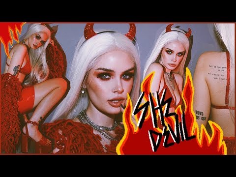 SHE DEVIL Full Costume + Makeup Tutorial! ASHTOBERFEST IV