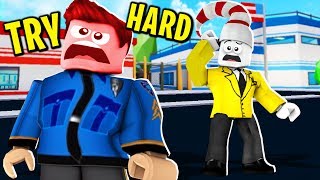 Tryhard Cop Chases Me Down In Roblox Jailbreak