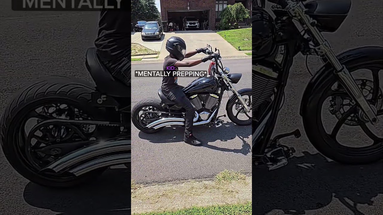 Wholesome Biker Dad Moment With Son 🤯