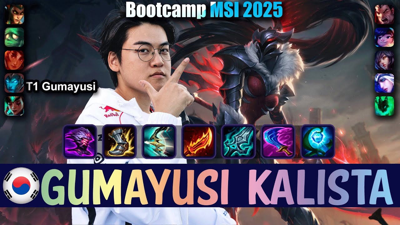 T1 Gumayusi KALISTA vs ASHE ADC - Patch 25.13 NA Ranked | Bootcamp MSI 2025 | lolrec