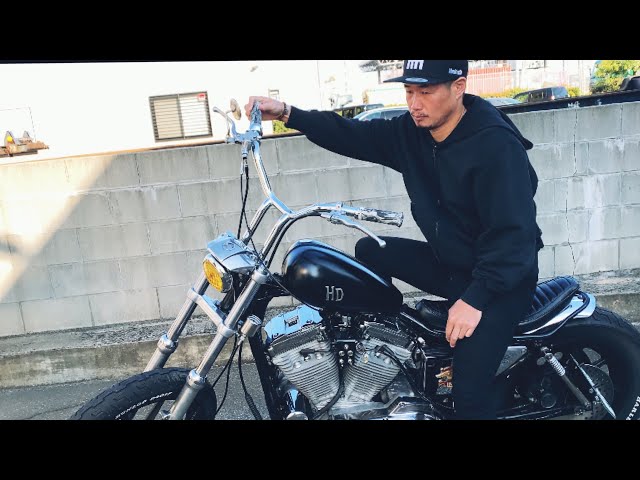 Bohemian Okada's fully customized Harley - YouTube
