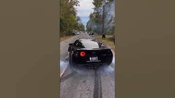 Corvette C6 Aggressive Sound+Burnout 🔥#corvette #burnout