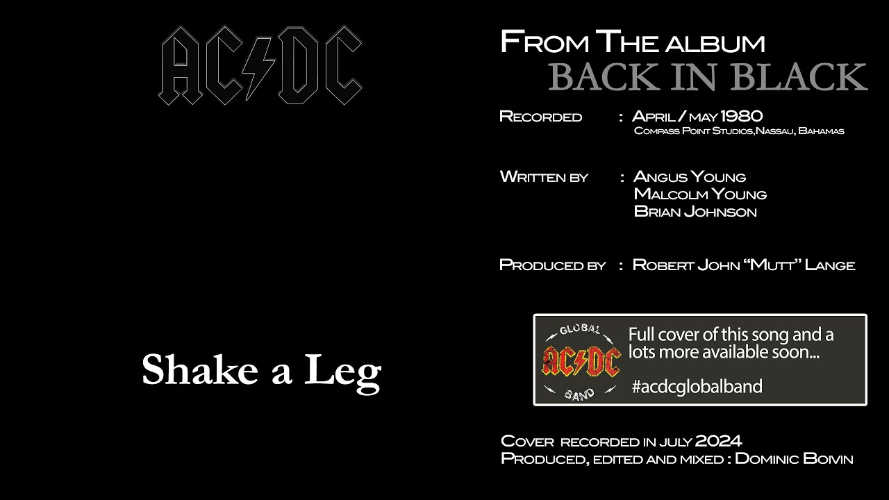 AC/DC - Shake a Leg (Bass cover) - YouTube