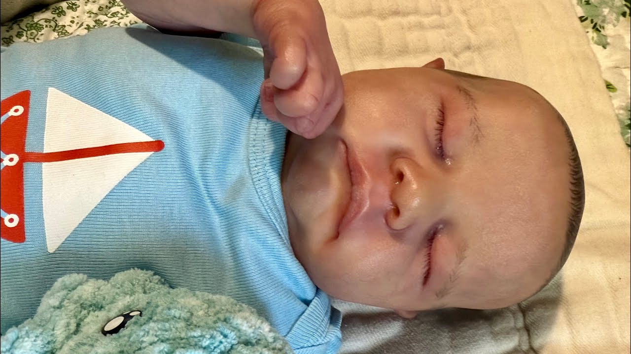 Reborn doll Nelson gets changed 