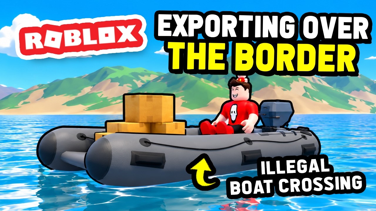 Exporting ILLEGAL GOODS By BOAT Across The BORDER In Roblox San Diego Border Roleplay