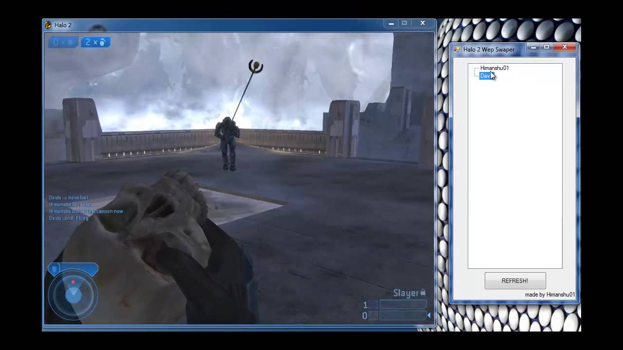 Halo 2 Weapon Swapper now Online Syncable