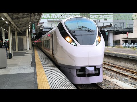 E657系 K10編成 特急ひたち30号品川行が仙台駅6番線を発車するシーン