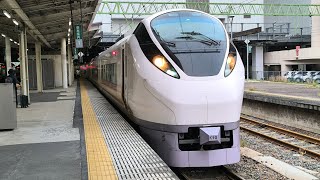 E657系 K10編成 特急ひたち30号品川行が仙台駅6番線を発車するシーン