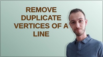 Gis: Remove duplicate vertices of a line