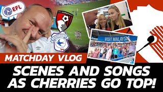 VLOG: SCENES AS CHERRIES GO TOP! | Cardiff City 0 - 1 AFC Bournemouth - Matchday Experience
