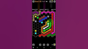 How To Solve Flow Free Hexes Jumbo Pack Level 58 11x11 Board Walk Through Solution Walkthrough