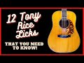 12 Tony Rice Licks That You Need To Know!