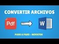 Cómo Convertir Pdf a Word 2021 NOVATOS Y SIN PROGRAMAS !!