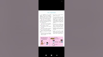 Be a good listener std 5 chapter 3 English