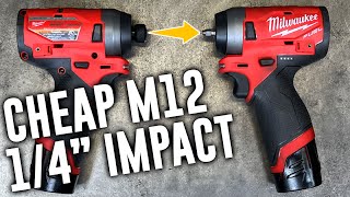 Milwaukee M12 Hex to 1/4' Impact Conversion