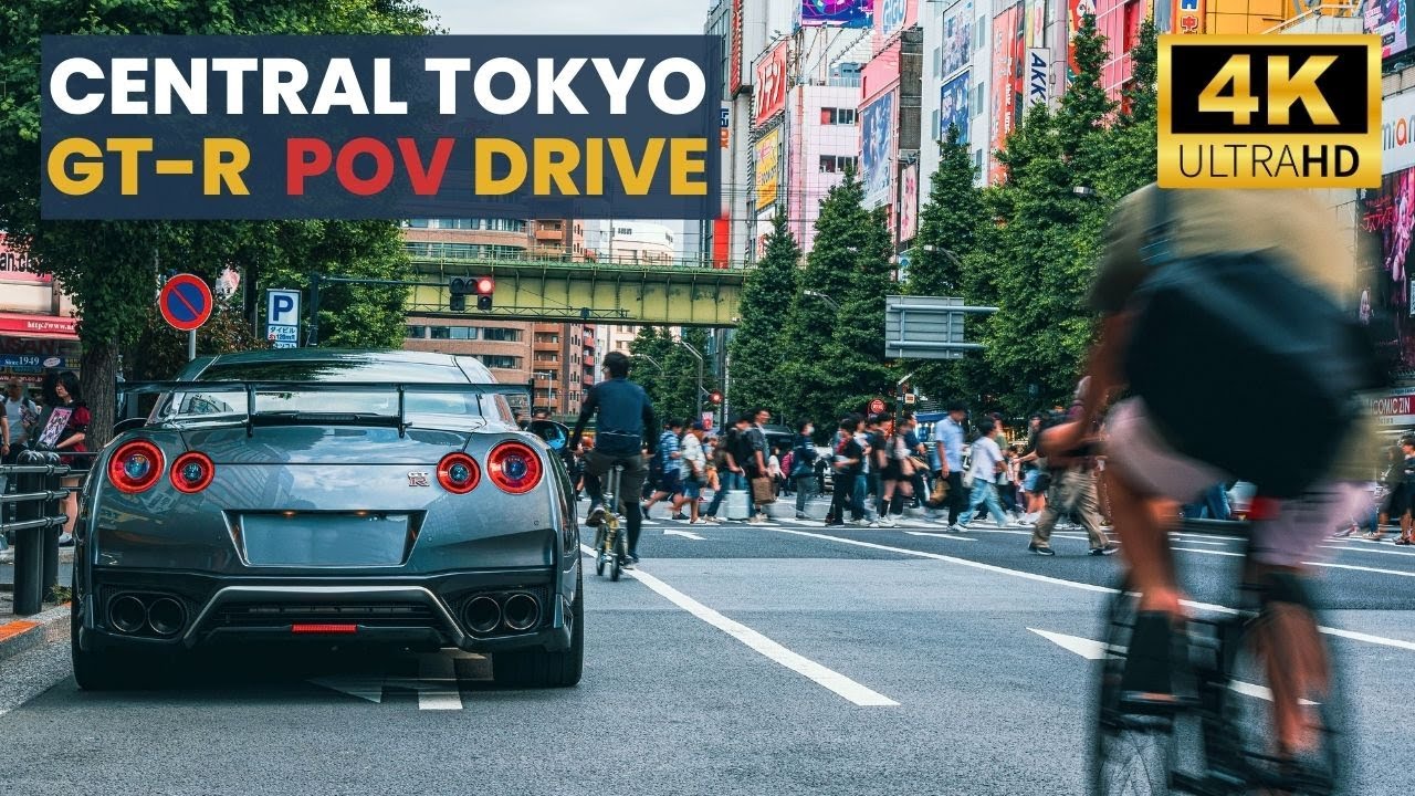 🗼🏎️⛩️Through the Heart of Tokyo in a GT-R R35 | Japan Travel Drive 4k ...
