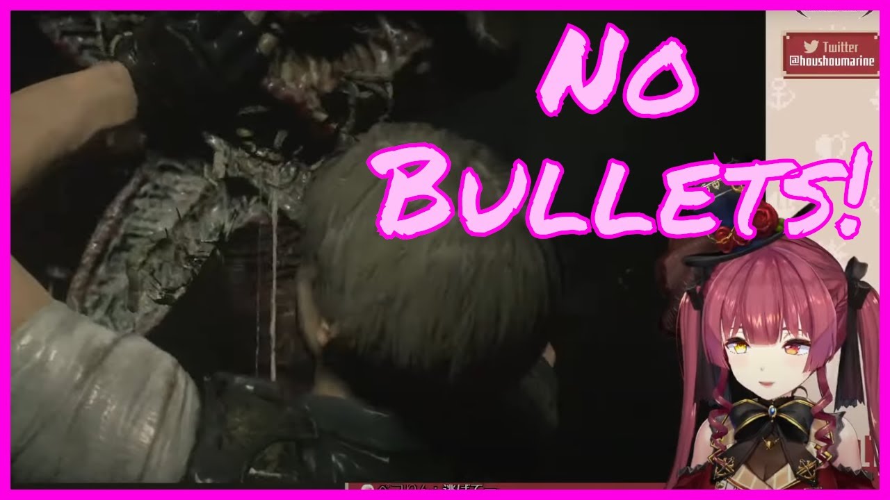 Marine making friends in Racoon City's Sewers - Marine Hazard RE2 Part 11 [Hololive]