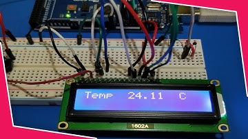 How To Use An LCD Display Module To Show Temperature Using Elegoo Mega 2560 (Lesson 23 Thermometer)