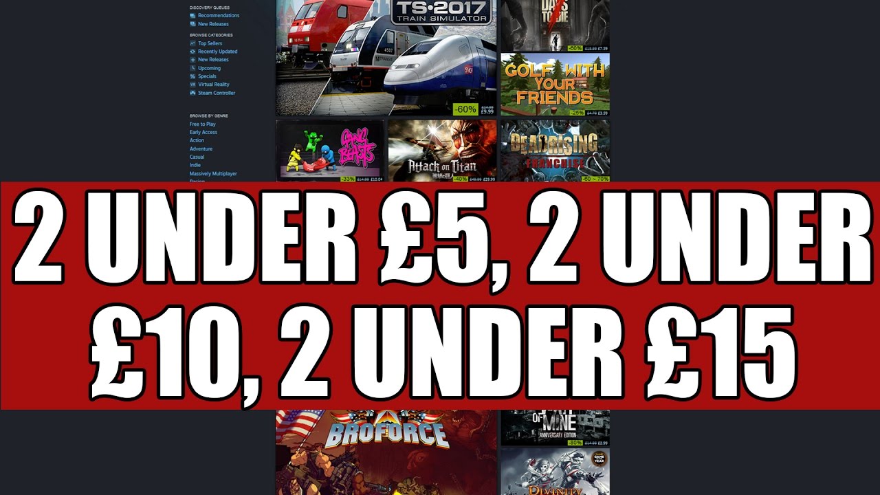Steam Winter Sale 2016 Recommendations | 2 Under £5, 2 Under £10 & 2 Under £15