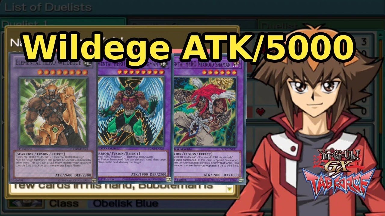 Yugioh Gx Fanfiction Jaden Has A Different Deck Yugioh GX Tag Force 1 : Jaden / Elemental Hero Deck (Wildheart-focused